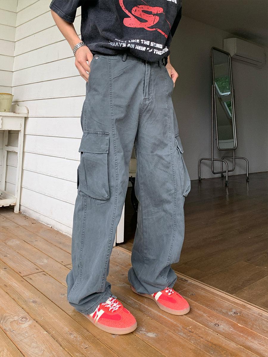 Holo Side Big Pocket Cargo Pants-korean-fashion-Pants-Holo's Closet-OH Garments