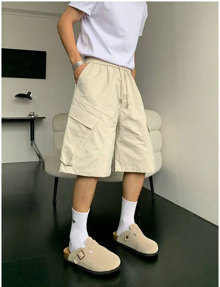 Holo Side Overiszed Pocket Shorts-korean-fashion-Shorts-Holo's Closet-OH Garments