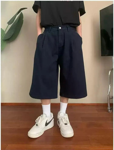 Holo Side Pocket Pleated Shorts-korean-fashion-Shorts-Holo's Closet-OH Garments