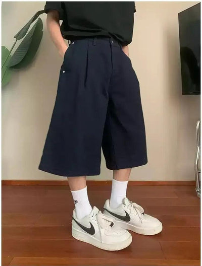 Holo Side Pocket Pleated Shorts-korean-fashion-Shorts-Holo's Closet-OH Garments