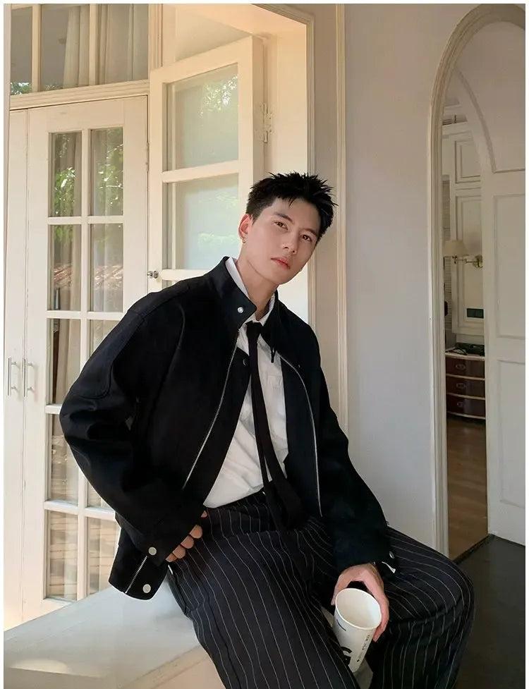 Holo Stand Collar Boxy Jacket-korean-fashion-Jacket-Holo's Closet-OH Garments