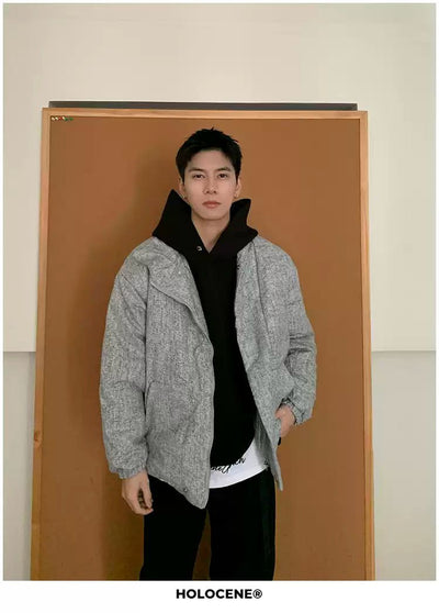 Holo Stand-Up Collar Down Jacket-korean-fashion-Jacket-Holo's Closet-OH Garments