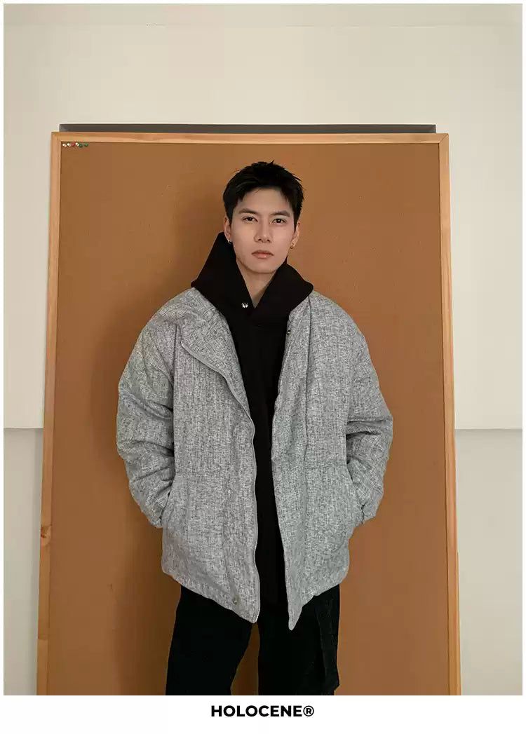 Holo Stand-Up Collar Down Jacket-korean-fashion-Jacket-Holo's Closet-OH Garments