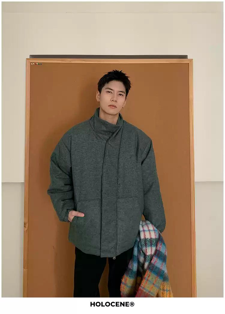 Holo Stand-Up Collar Down Jacket-korean-fashion-Jacket-Holo's Closet-OH Garments