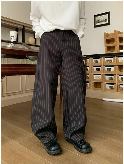 Holo Striped Regular Fit Pants-korean-fashion-Pants-Holo's Closet-OH Garments