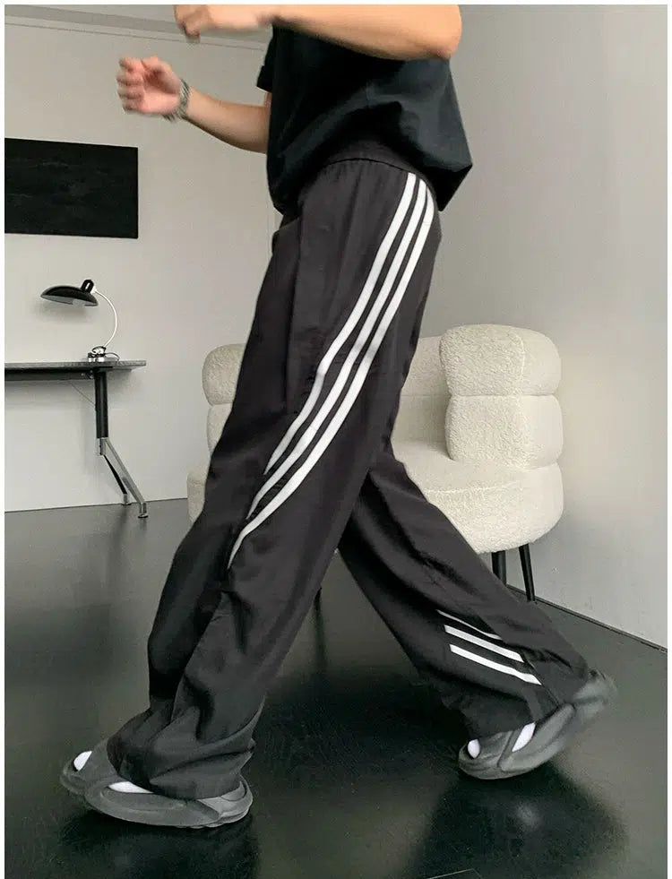 Holo Tri-Line Sporty Track Pants-korean-fashion-Pants-Holo's Closet-OH Garments