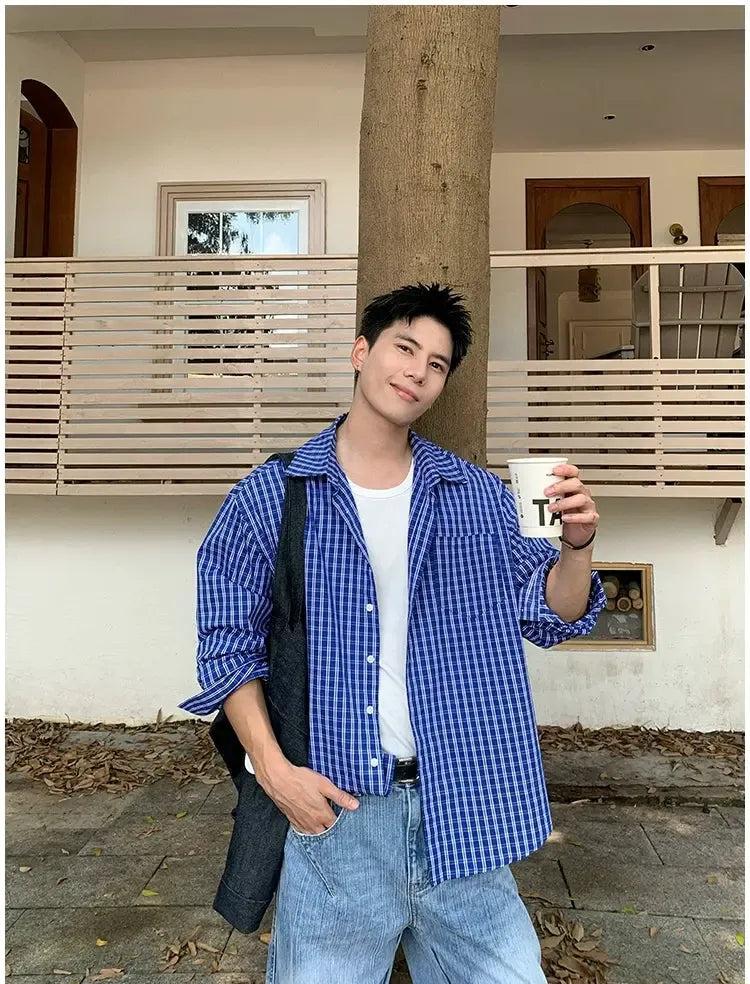Holo Versatile Checkered Shirt-korean-fashion-Shirt-Holo's Closet-OH Garments