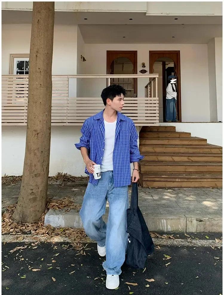 Holo Versatile Checkered Shirt-korean-fashion-Shirt-Holo's Closet-OH Garments