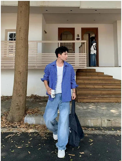 Holo Versatile Checkered Shirt-korean-fashion-Shirt-Holo's Closet-OH Garments