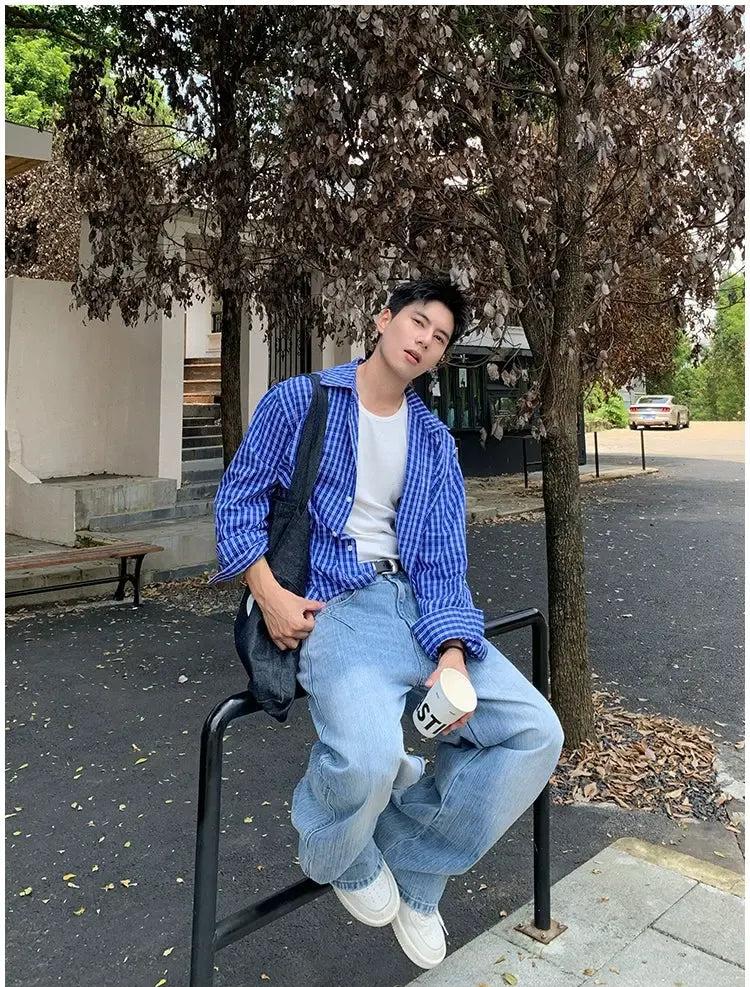 Holo Versatile Checkered Shirt-korean-fashion-Shirt-Holo's Closet-OH Garments