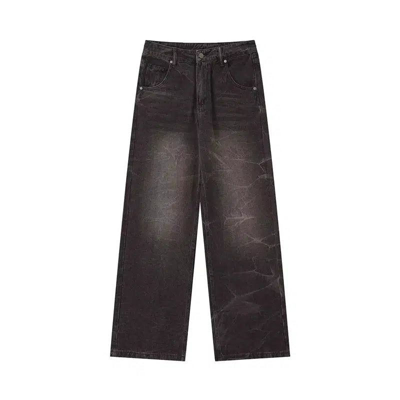 Holo Washed Wide Leg Cut Jeans-korean-fashion-Jeans-Holo's Closet-OH Garments