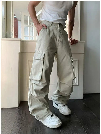 Holo Workwear Cargo Jeans-korean-fashion-Jeans-Holo's Closet-OH Garments