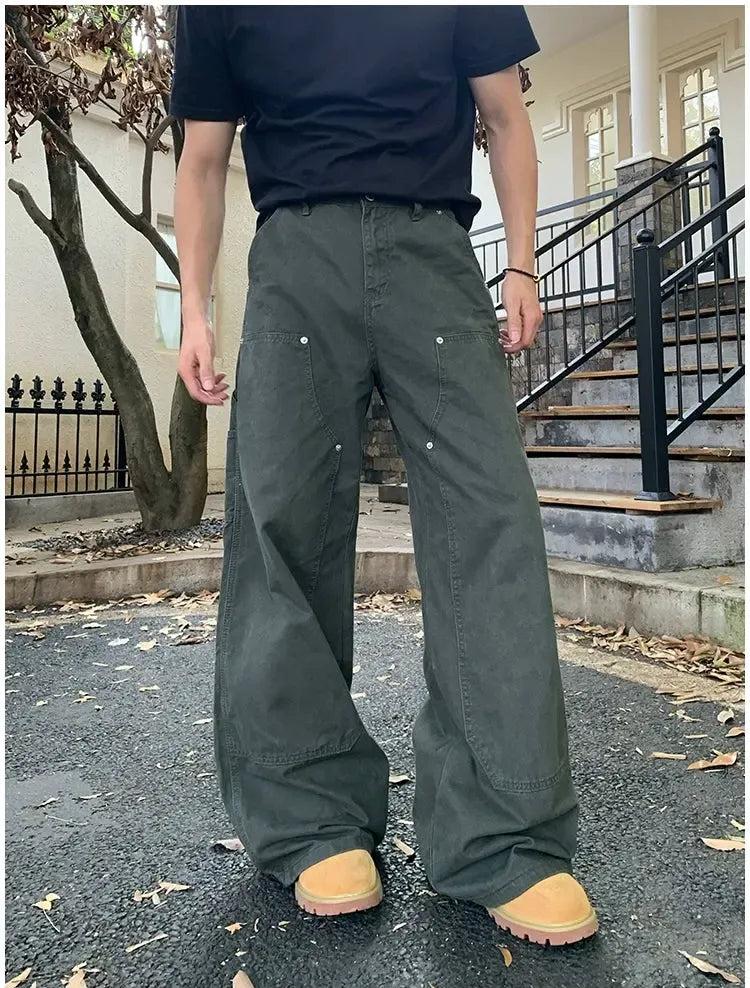 Holo Workwear Cargo Jeans-korean-fashion-Jeans-Holo's Closet-OH Garments
