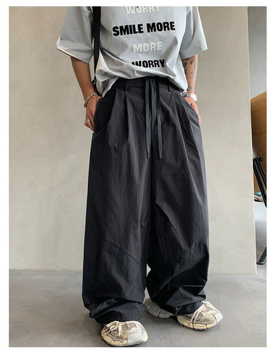 Hu Buttoned Loose Track Pants-korean-fashion-Pants-Hu's Closet-OH Garments