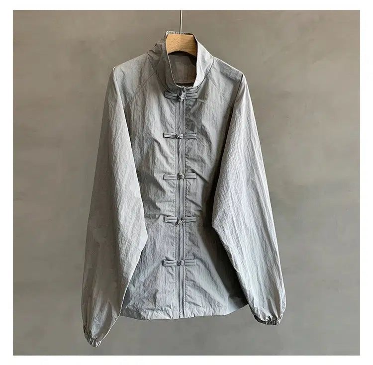 Hu Chinese Style Zip-Up Shirt-korean-fashion-Shirt-Hu's Closet-OH Garments