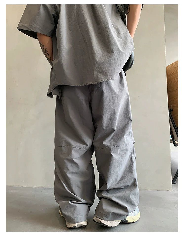 Hu Drawstring Loose Track Pants-korean-fashion-Pants-Hu's Closet-OH Garments