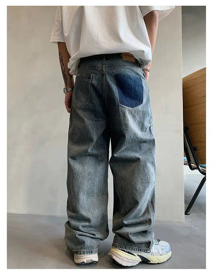 Hu Faded Side Pleats Jeans-korean-fashion-Jeans-Hu's Closet-OH Garments