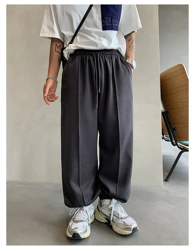 Hu Pleated and Gartered Pants-korean-fashion-Pants-Hu's Closet-OH Garments