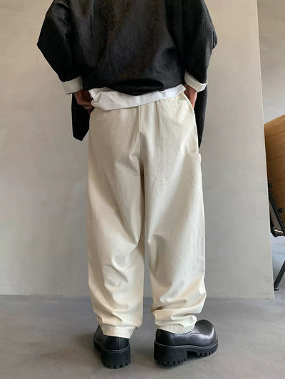 Hu Slant Pocket Belt Strap Pants-korean-fashion-Pants-Hu's Closet-OH Garments