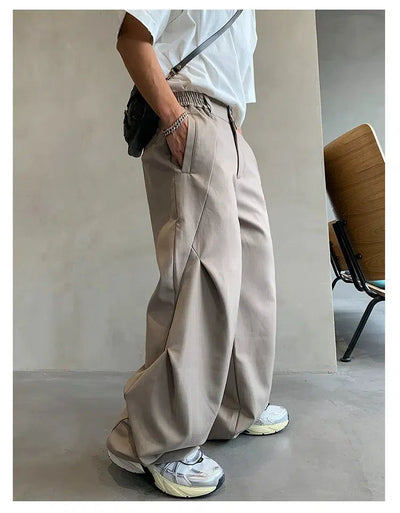 Hu Two Buttons Wide Pants-korean-fashion-Pants-Hu's Closet-OH Garments