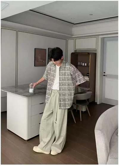 Hua Buckled Strap Wide Leg Pants-korean-fashion-Pants-Hua's Closet-OH Garments