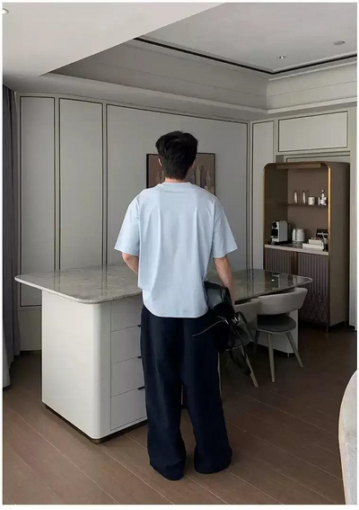 Hua Button-Down Textured Wide Pants-korean-fashion-Pants-Hua's Closet-OH Garments