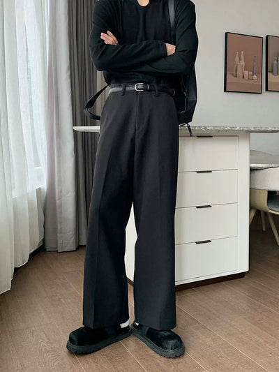 Hua Casual Drapey Straight Trousers-korean-fashion-Trousers-Hua's Closet-OH Garments