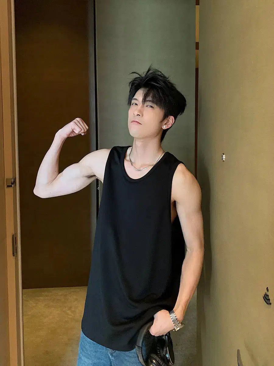 korean sleeveless top