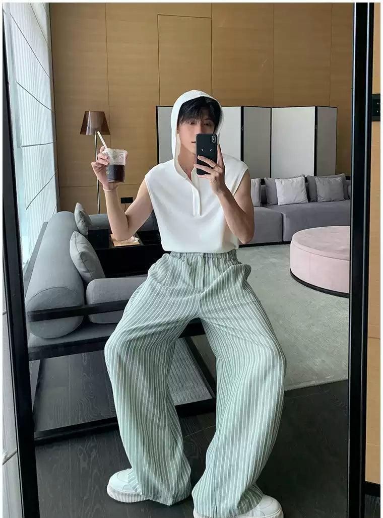 Hua Casual Vertical Striped Pants-korean-fashion-Pants-Hua's Closet-OH Garments