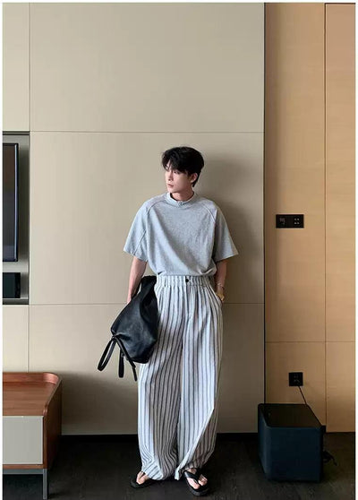 Hua Casual Vertical Striped Pants-korean-fashion-Pants-Hua's Closet-OH Garments