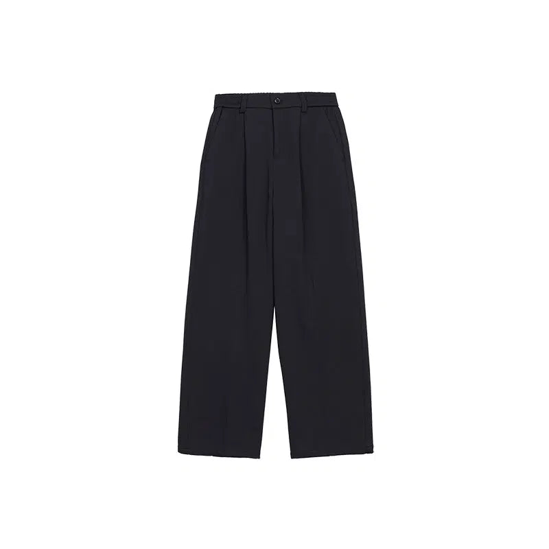 Hua Chic Pleated Bootcut Trousers-korean-fashion-Pants-Hua's Closet-OH Garments