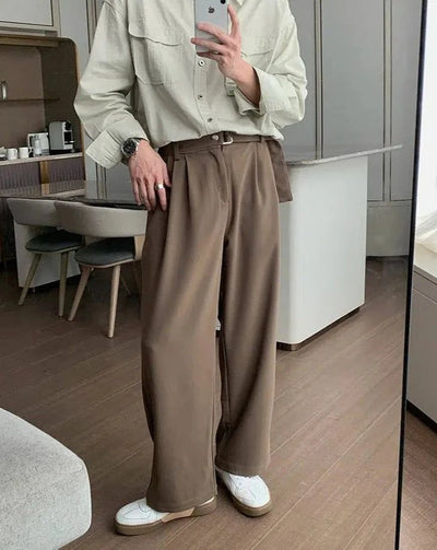 Hua Cloth Belt Drapey Pants-korean-fashion-Pants-Hua's Closet-OH Garments