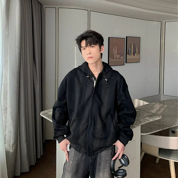 hua-cozy-drawstring-zip-up-