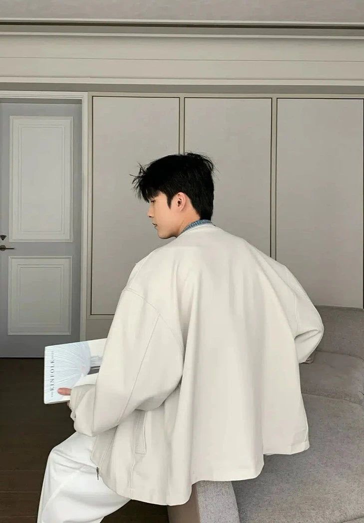 Hua Denim-Layer Zipped Jacket-korean-fashion-Jacket-Hua's Closet-OH Garments