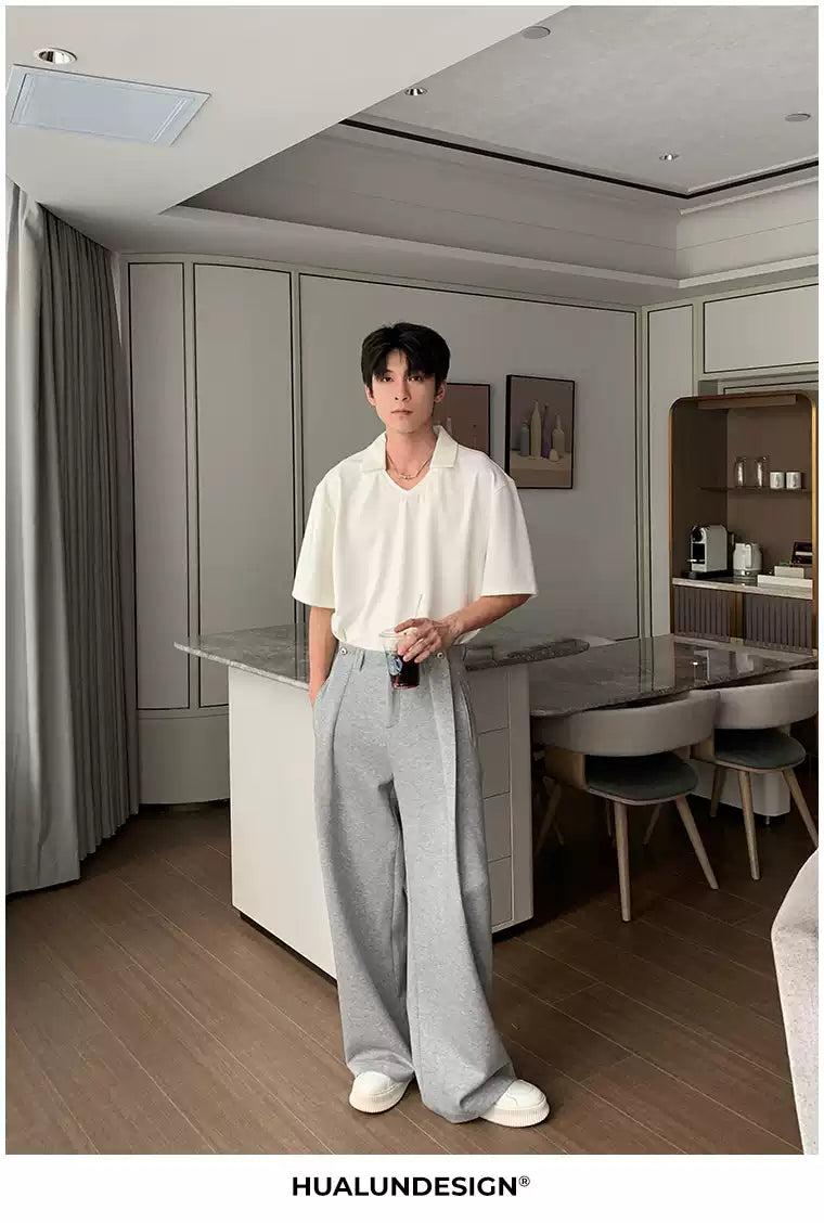 Hua Drapy Wide Comfty Pants-korean-fashion-Pants-Hua's Closet-OH Garments