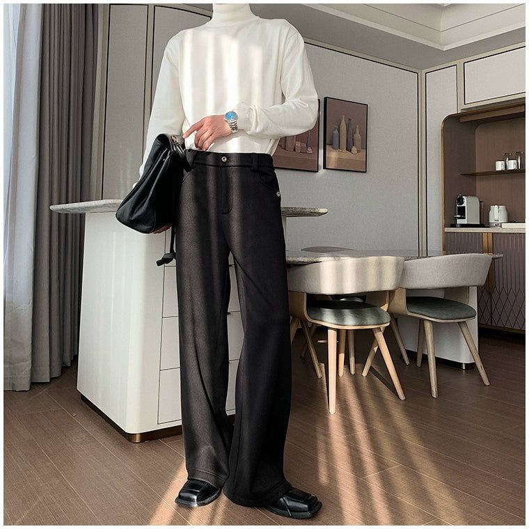 Hua Essential Lined Straight Trousers-korean-fashion-Trousers-Hua's Closet-OH Garments