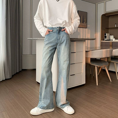 Hua Faded and Washed Jeans-korean-fashion-Jeans-Hua's Closet-OH Garments