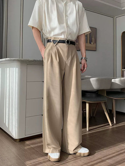 Hua Fold Pleats Drape Trousers-korean-fashion-Trousers-Hua's Closet-OH Garments