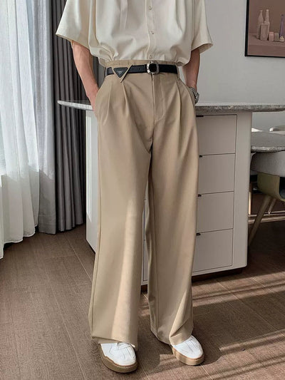 Hua Fold Pleats Drape Trousers-korean-fashion-Trousers-Hua's Closet-OH Garments