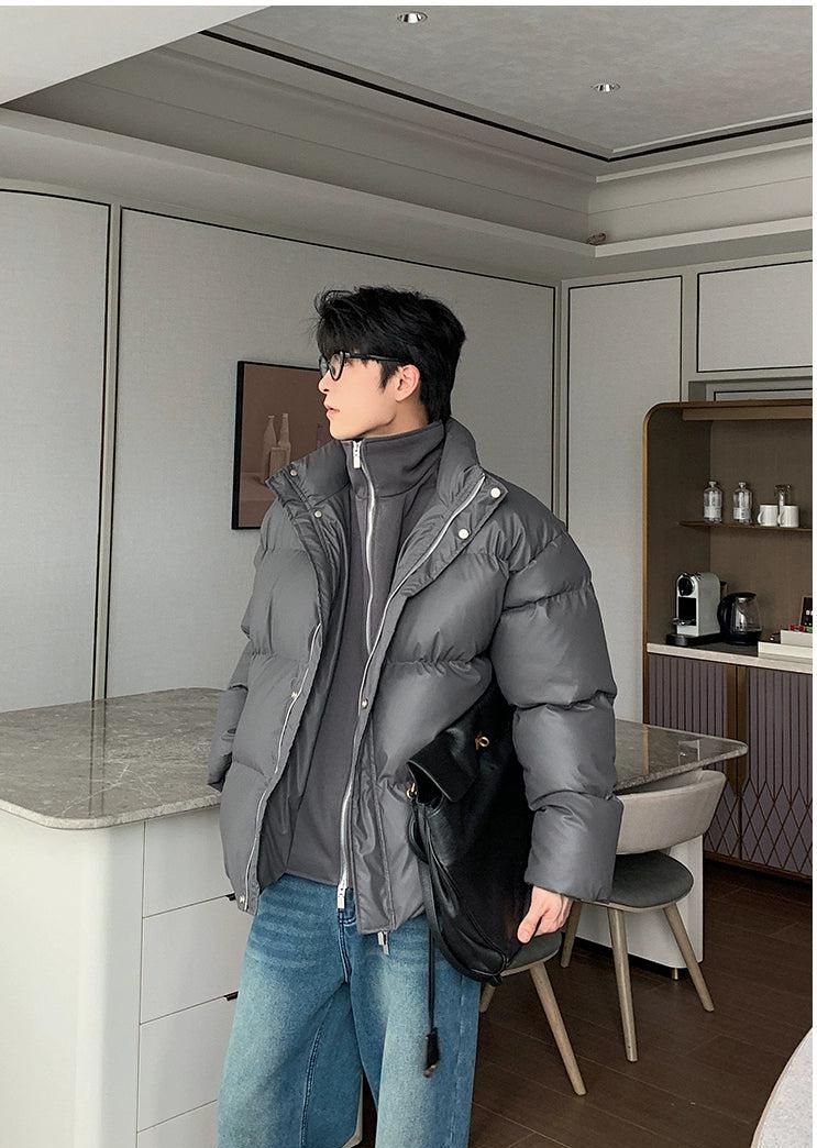 Hua Layered Puffer Jacket-korean-fashion-Jacket-Hua's Closet-OH Garments