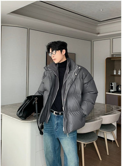 Hua Layered Puffer Jacket-korean-fashion-Jacket-Hua's Closet-OH Garments