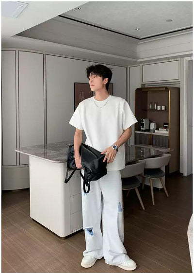 Hua Light Color Ripped Jeans-korean-fashion-Jeans-Hua's Closet-OH Garments