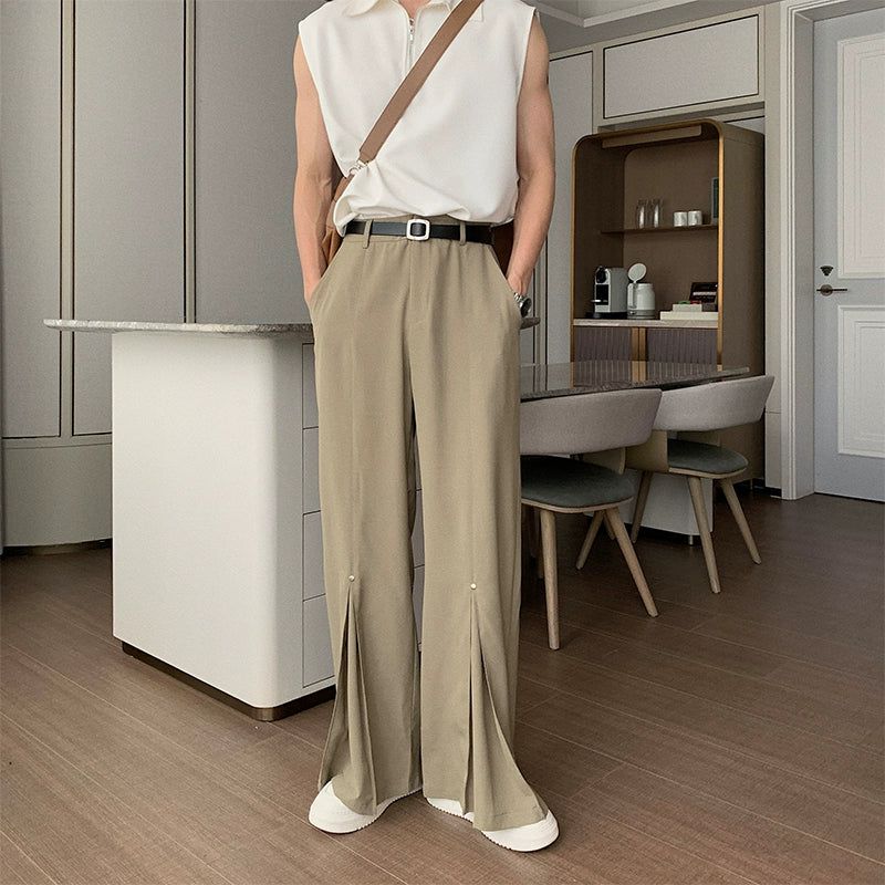 Hua Mid Button Drapey Pants-korean-fashion-Pants-Hua's Closet-OH Garments