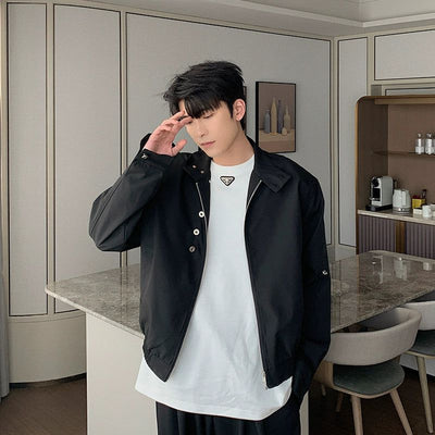 Hua Multi-Detail Wide Shoulder Jacket-korean-fashion-Jacket-Hua's Closet-OH Garments