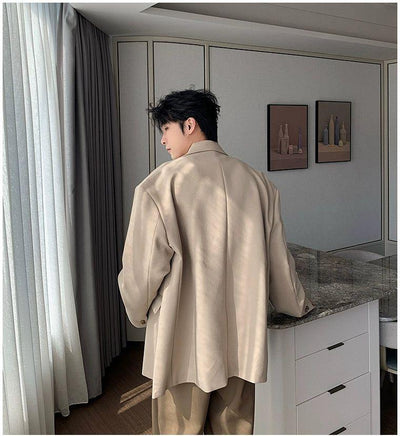 Hua Oversized Double-Breasted Blazer-korean-fashion-Blazer-Hua's Closet-OH Garments