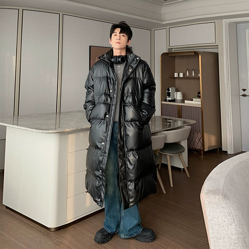 Hua Oversized Quilted Down Long Coat-korean-fashion-Long Coat-Hua's Closet-OH Garments