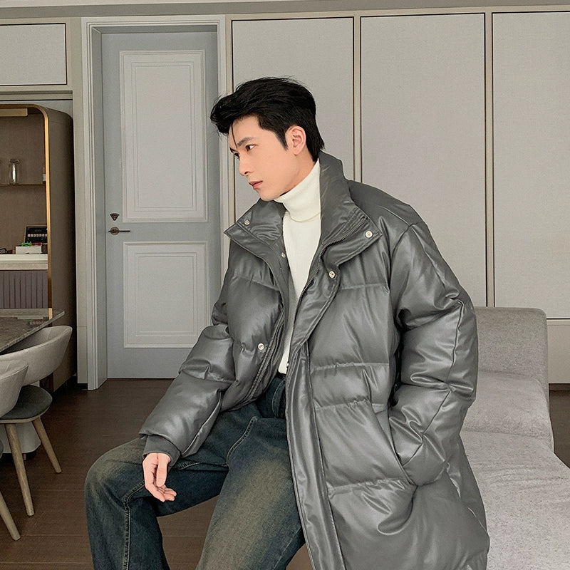 Hua Oversized Quilted Down Long Coat-korean-fashion-Long Coat-Hua's Closet-OH Garments