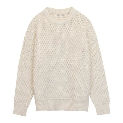 Hua Patterned Comfortable Fit Sweater-korean-fashion-Sweater-Hua's Closet-OH Garments