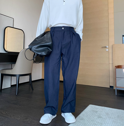 Hua Pleated Elastic Waist Pants-korean-fashion-Pants-Hua's Closet-OH Garments