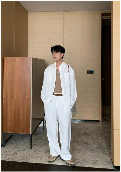 Hua Pleated Elastic Waist Pants-korean-fashion-Pants-Hua's Closet-OH Garments